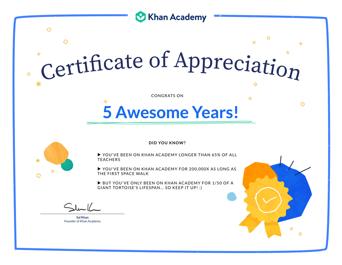 It S My 5th Khaniversary Khan Academy Blog It S My 5th Khaniversary Khan Academy Blog