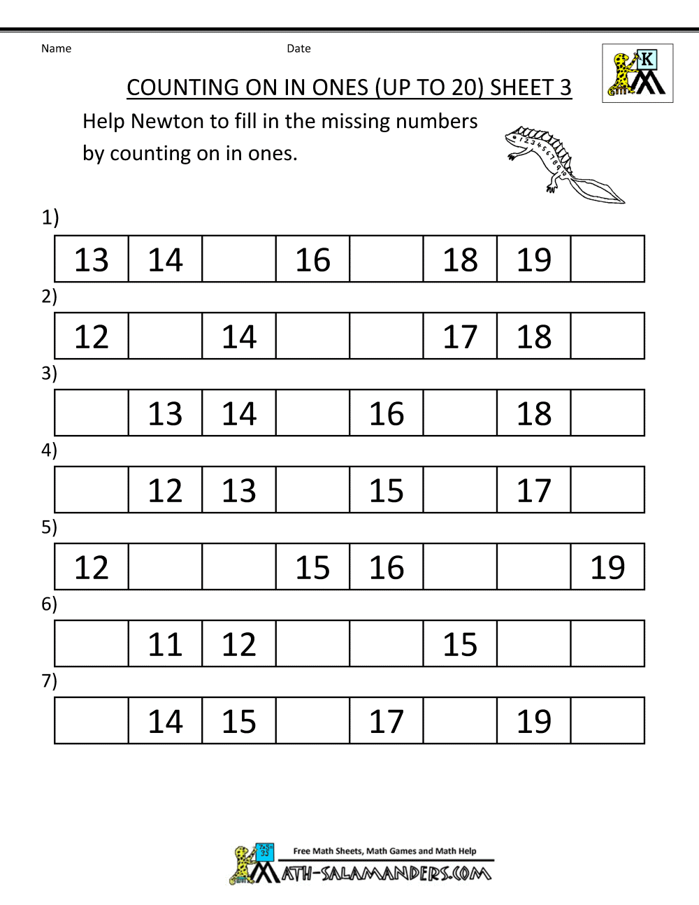 Kindergarten Counting Worksheets Sequencing To 25 Kindergarten Counting Worksheets Sequencing To 25