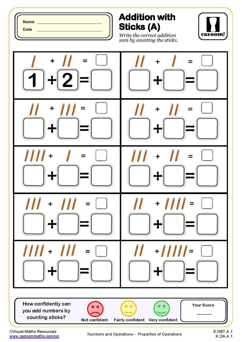 Printable Kindergarten Math Worksheets PDF Free Download