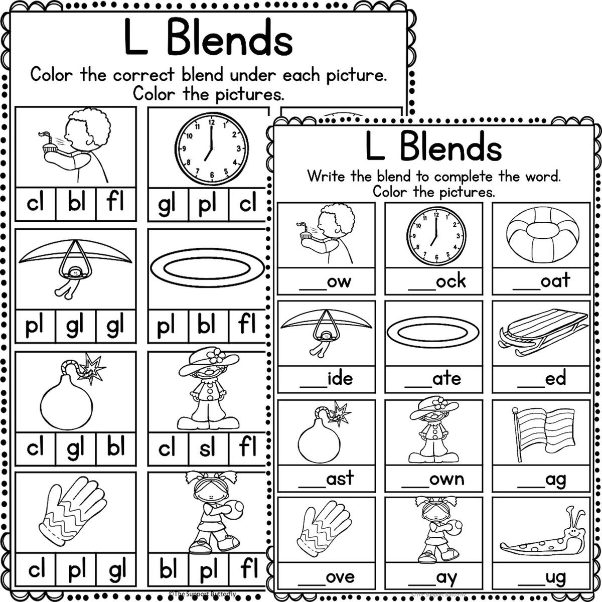 L Blends Activities And Worksheets Made By Teachers