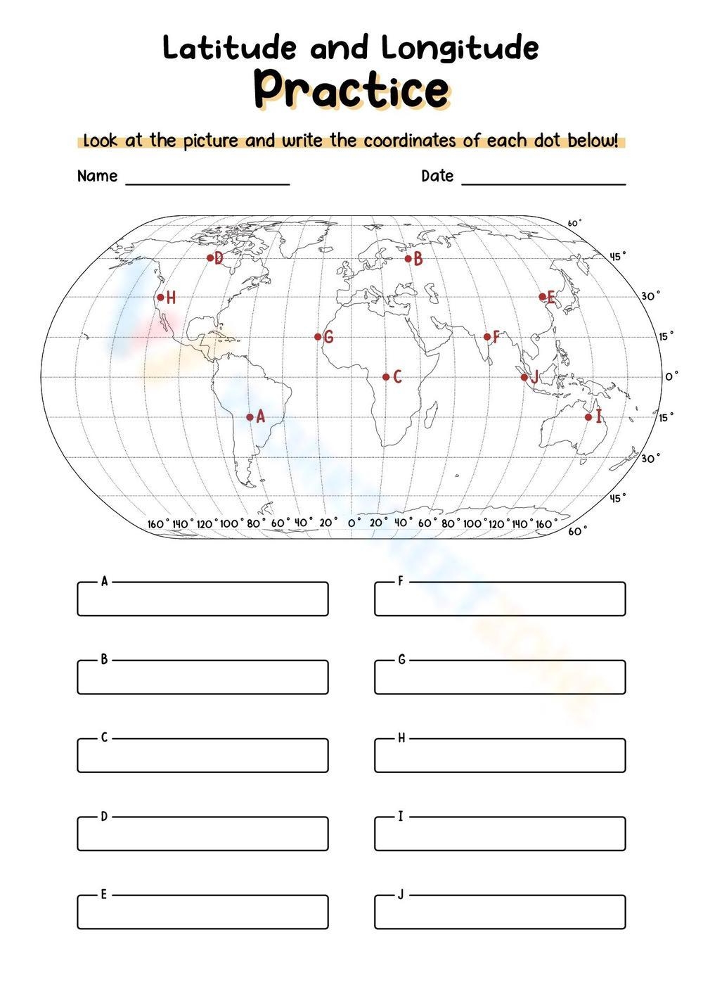 Latitude And Longitude Practice Worksheet Worksheets Library Latitude And Longitude Practice Worksheet Worksheets Library