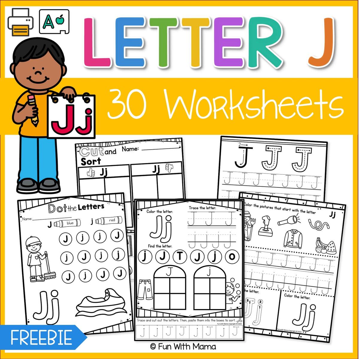 Letter J Worksheets Fun With Mama Letter J Worksheets Fun With Mama