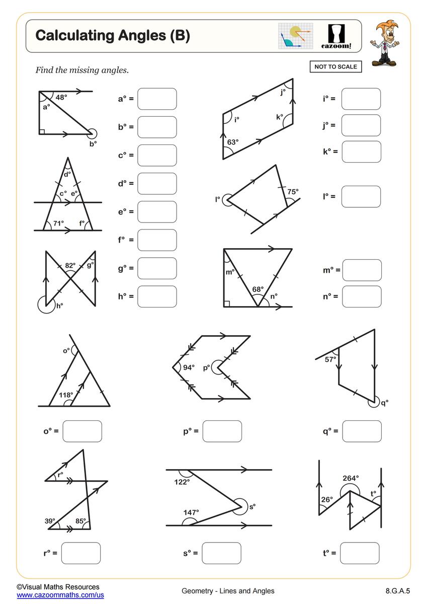 Lines And Angles Worksheet Answers Common Core Angles Worksheet Cazoom Math