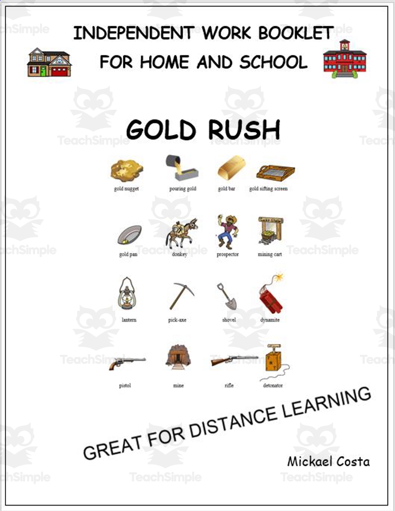 Literacy Worksheets Gold Rush By Teach Simple California Gold Rush Made By Teachers