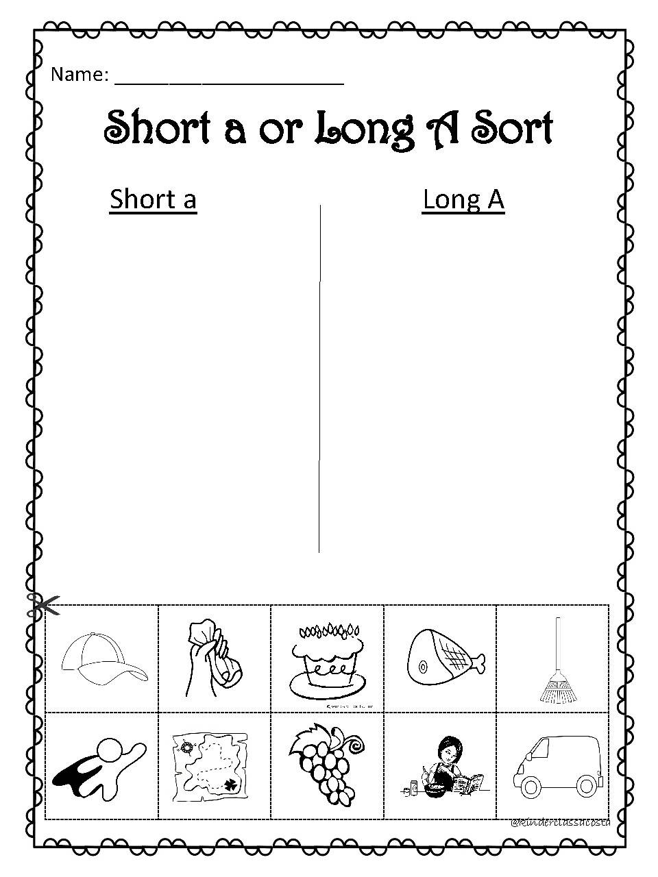 Long Short Vowel Cut And Paste By Kinderclassacosta TPT Long Short Vowel Cut And Paste By Kinderclassacosta TPT
