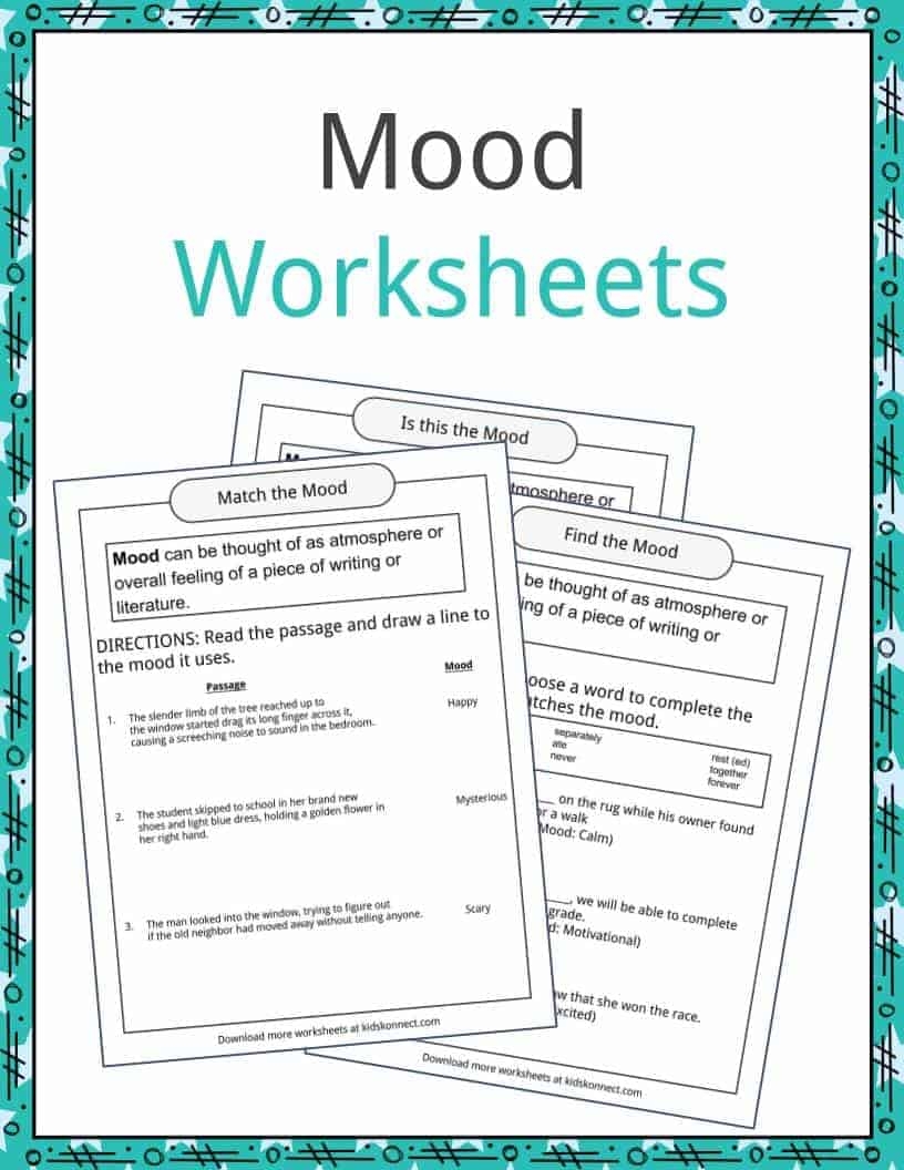 Mood Examples Definition And Worksheets KidsKonnect