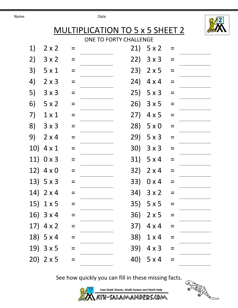 Multiplication To 5x5 Worksheets For 2nd Grade 8 Multiplication Worksheets Ideas Multiplication Worksheets Multiplication Worksheets