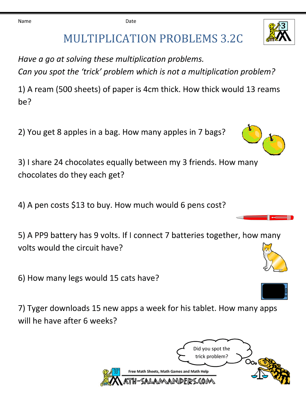 Addition Word Problems Superstar Worksheets