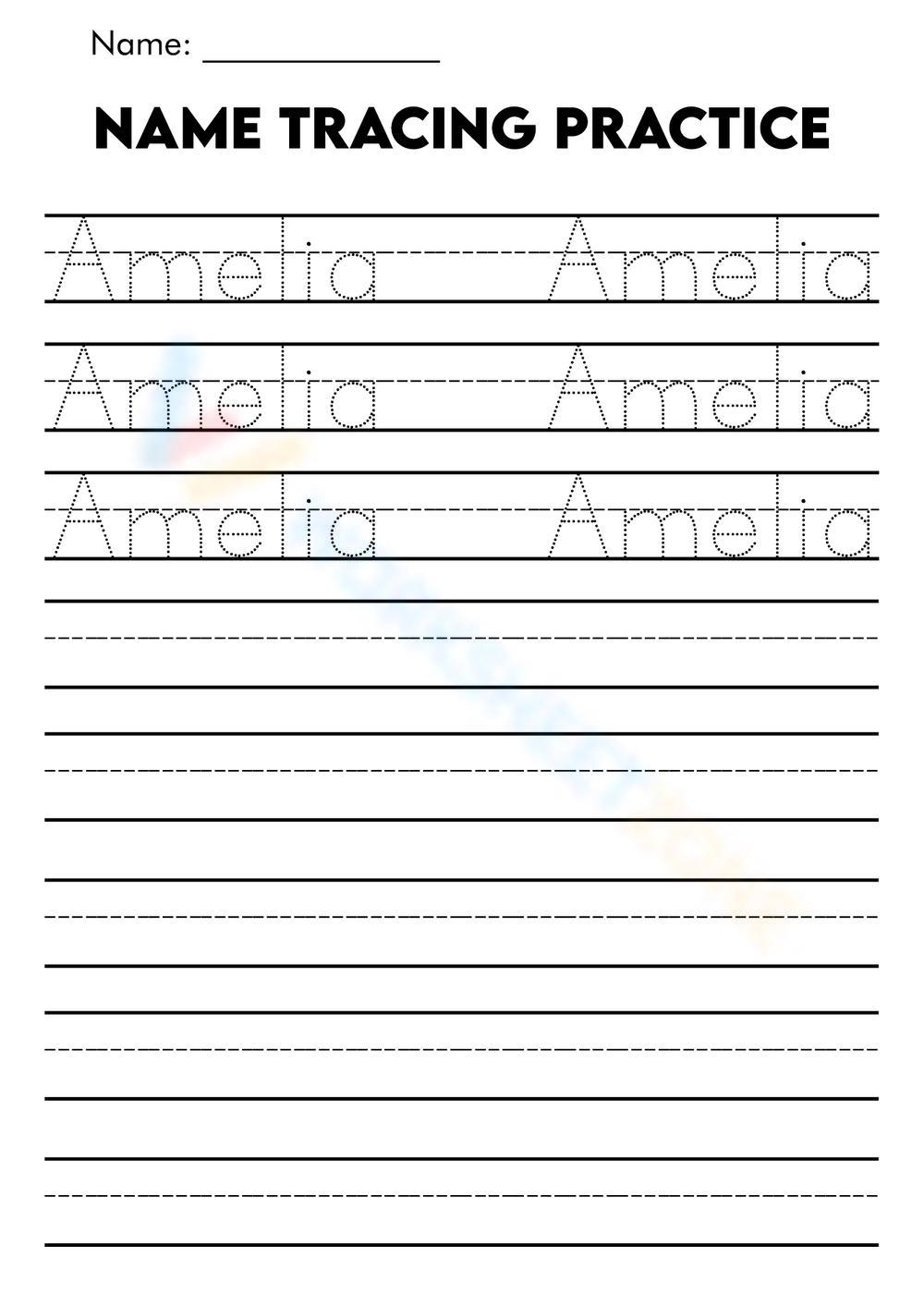 Name Tracing Worksheets Printable Editable Cut And Paste Build Your Name Worksheets