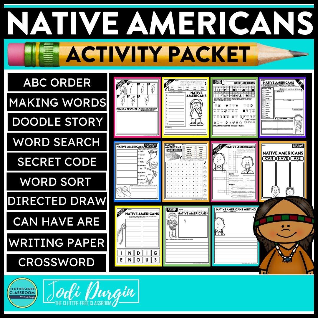Native Americans Worksheets For Elementary Students In 2026 Teaching With Jodi Durgin And Company