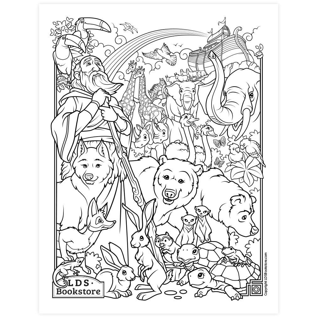 Noah And The Ark Coloring Page Printable Noah And The Ark Coloring Page Printable