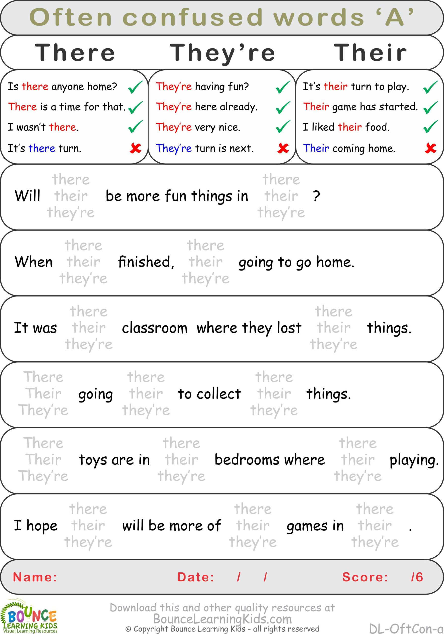Often Confused Words PORTALLAS Often Confused Words PORTALLAS