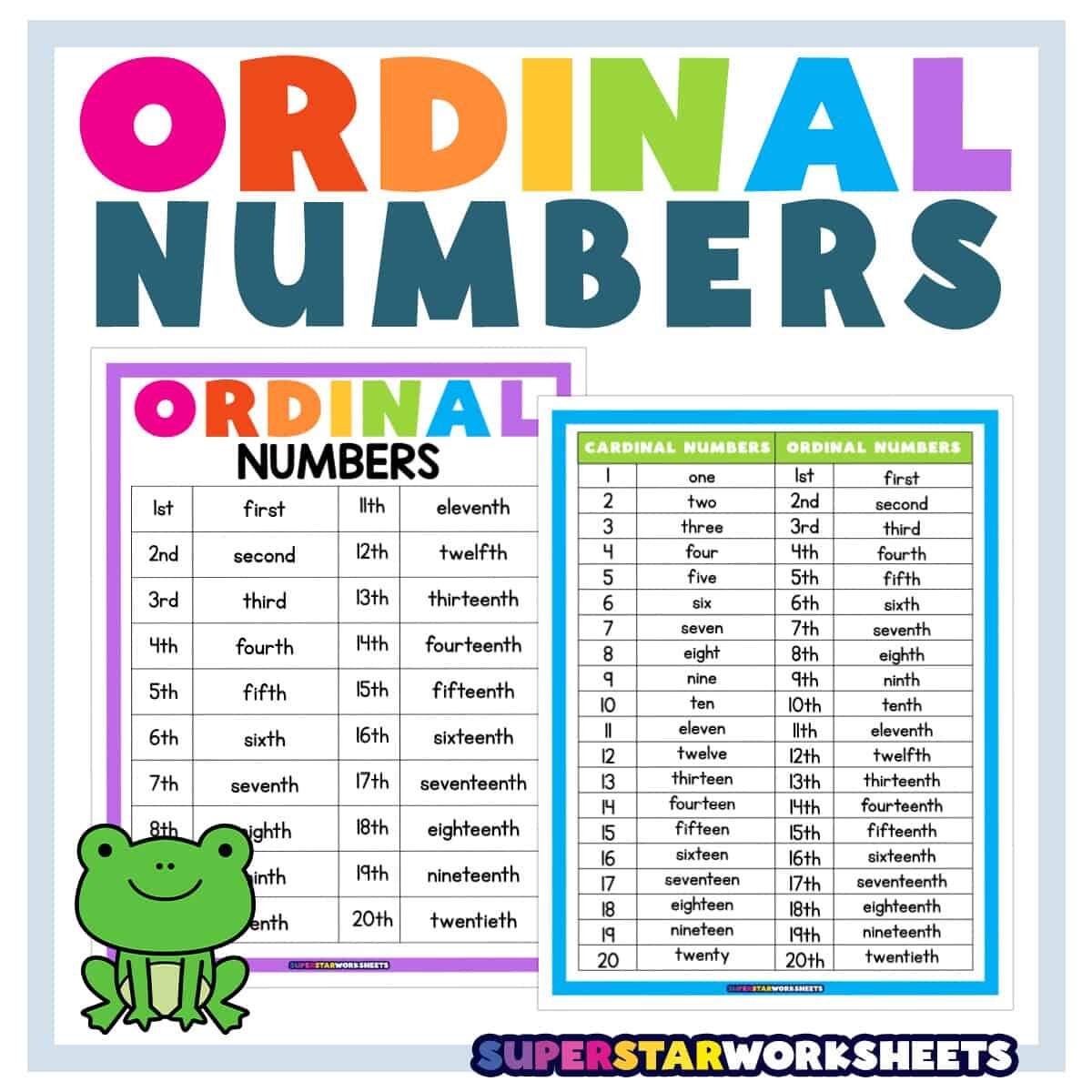 Ordinal Numbers Superstar Worksheets Ordinal Numbers Superstar Worksheets