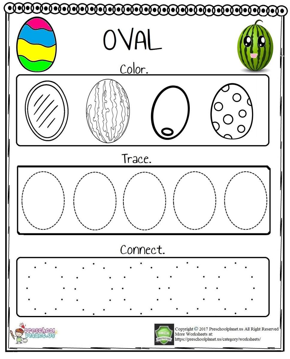 Oval Worksheet Oval Worksheet