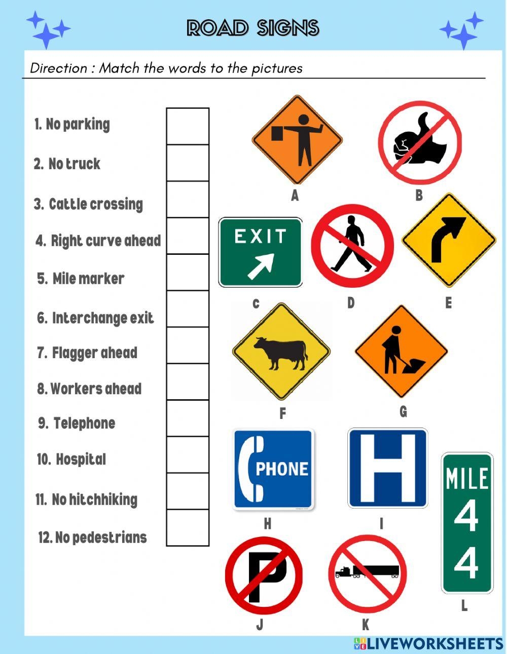 Pdf Online Activity Road Signs Worksheets Library Pdf Online Activity Road Signs Worksheets Library