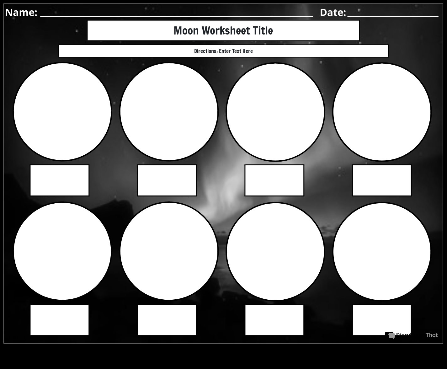 Phases Of The Moon Worksheets Free Editable 2025 Phases Of The Moon Worksheets Free Editable 2025