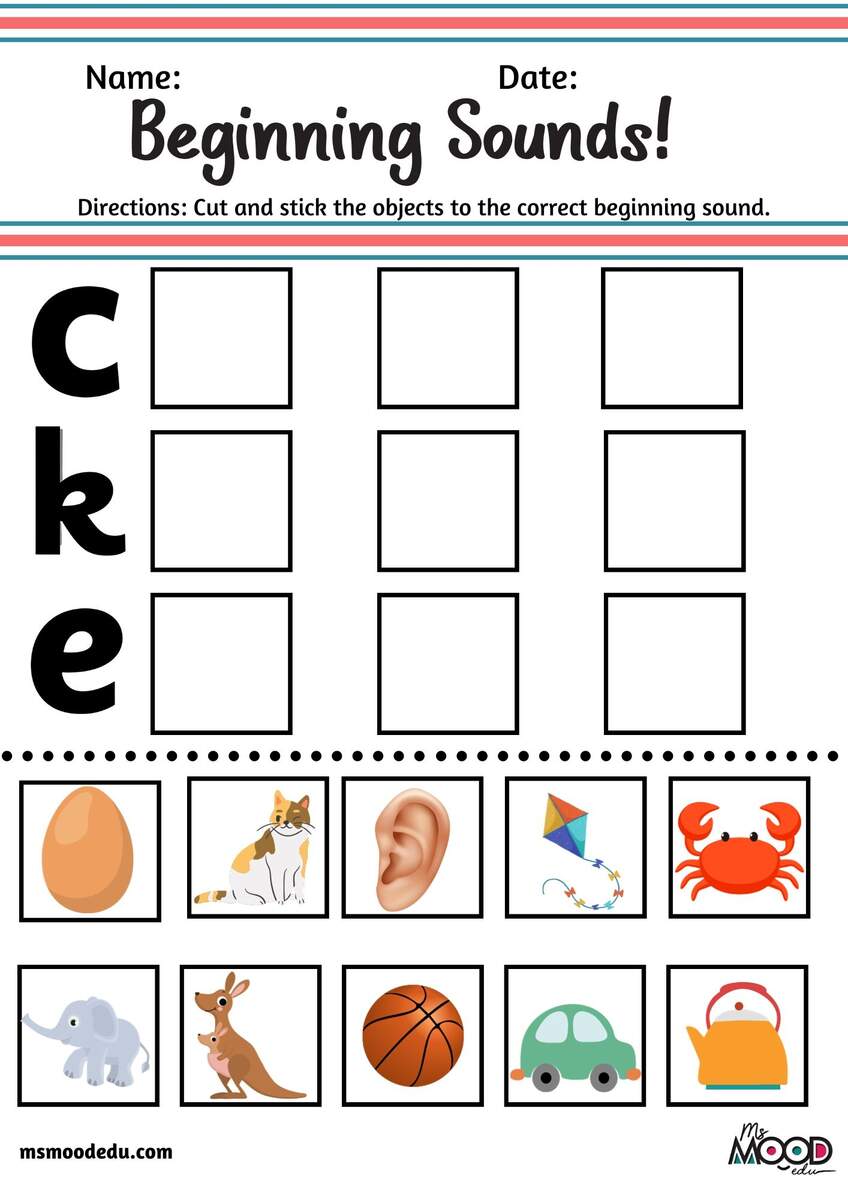 Phonics Initial Sound Activity Worksheet PreK Kindergarten Made By Teachers Phonics Initial Sound Activity Worksheet PreK Kindergarten Made By Teachers