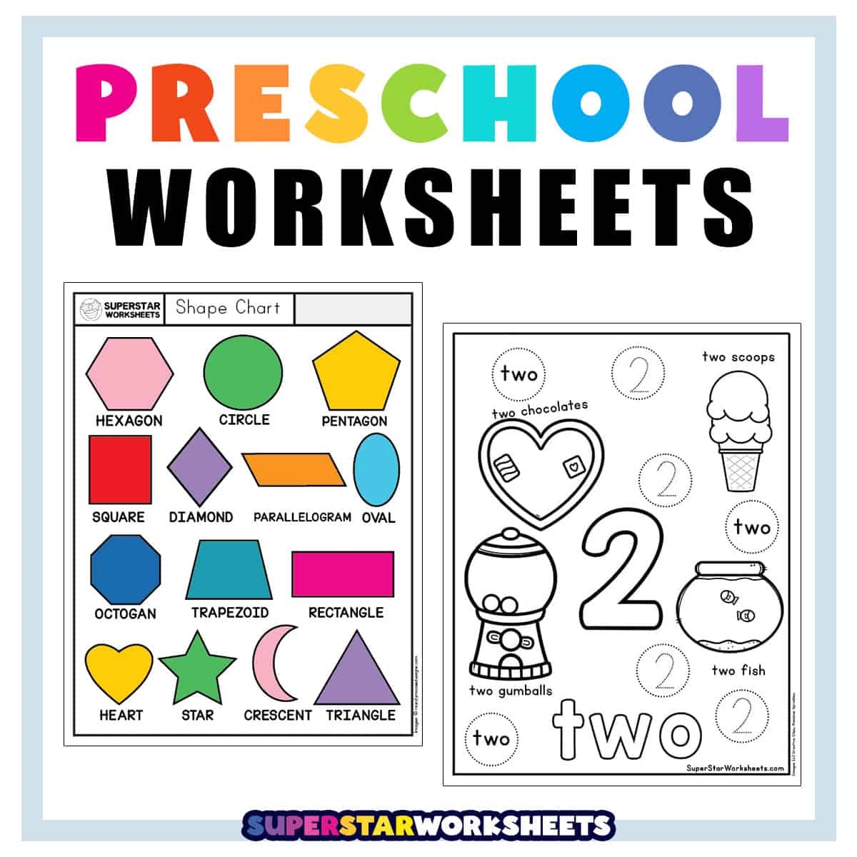 Our Favorite Free Printable Preschool Worksheets