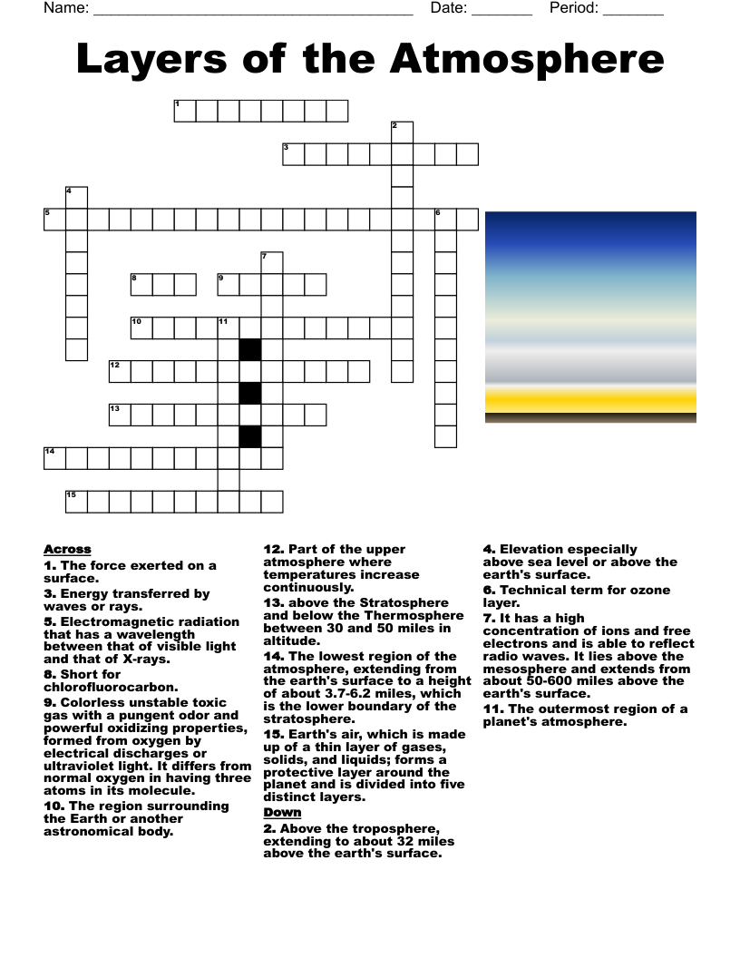Preservation Of The Ozone Layer Worksheet WordMint Preservation Of The Ozone Layer Worksheet WordMint