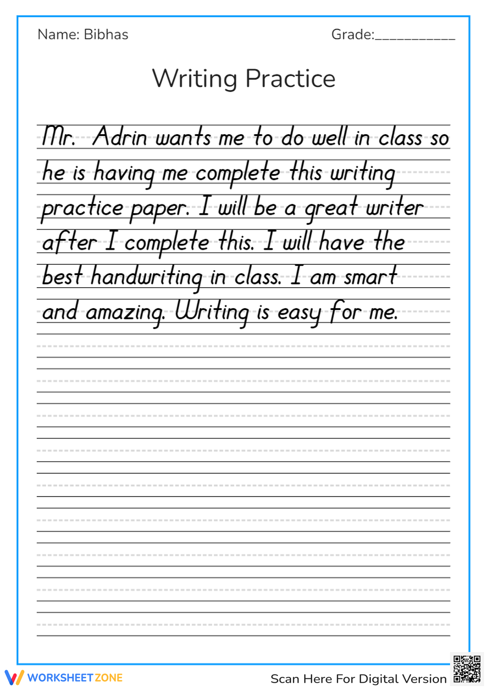 Printable 3rd Grade Handwriting Worksheets Printable 3rd Grade Handwriting Worksheets