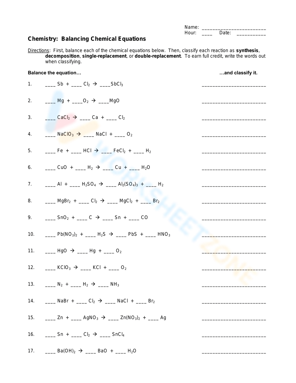 Printable 7th Grade Chemistry Worksheets Download Printable 7th Grade Chemistry Worksheets Download