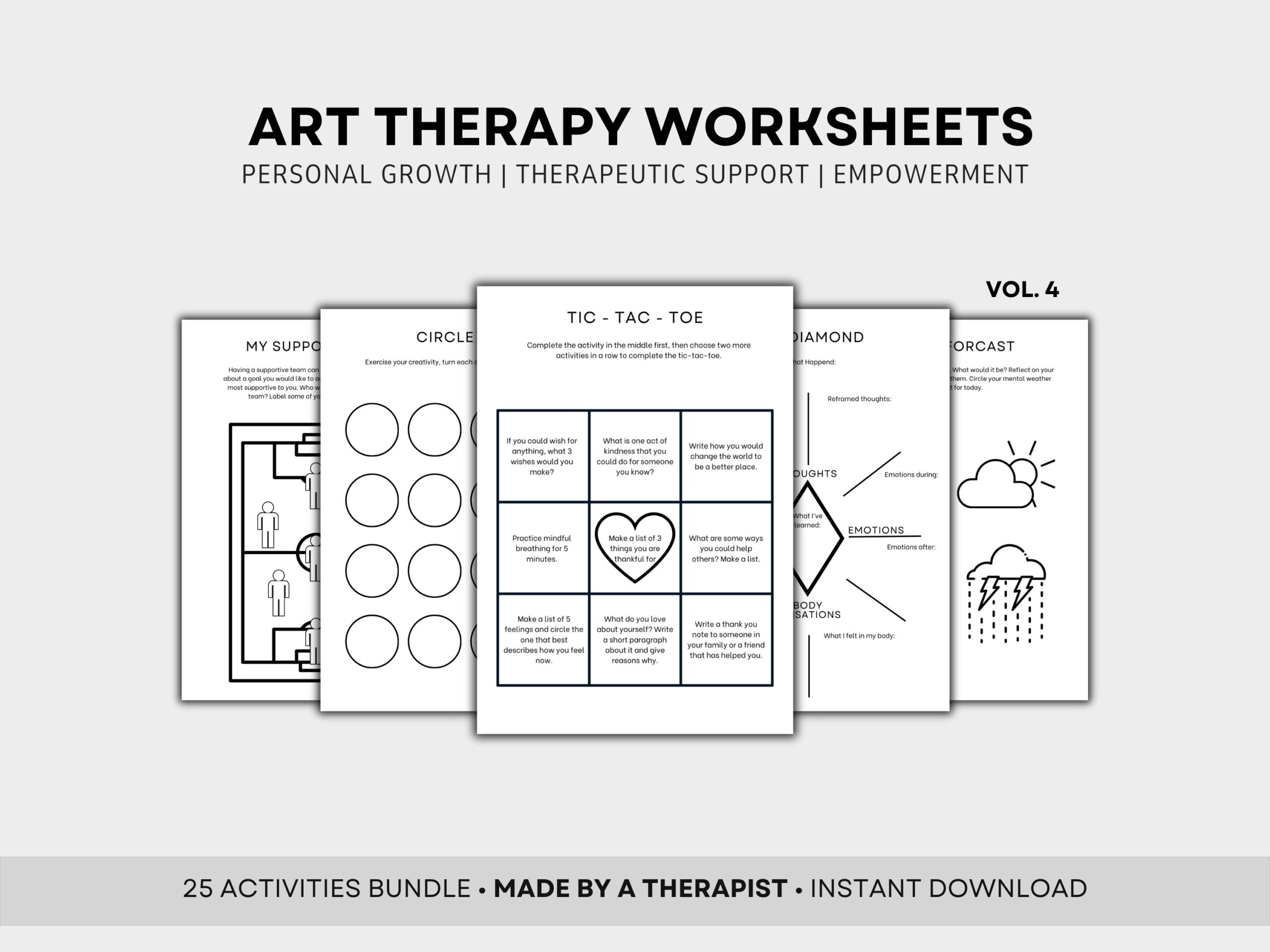 Printable Art Therapy Worksheets For School Psychologist Counselor Teacher Academic Planner Mood Tracker CBT Homeschool Goal Tracker Etsy Israel