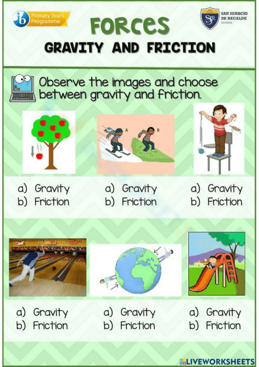 Printable Gravity Worksheets Download