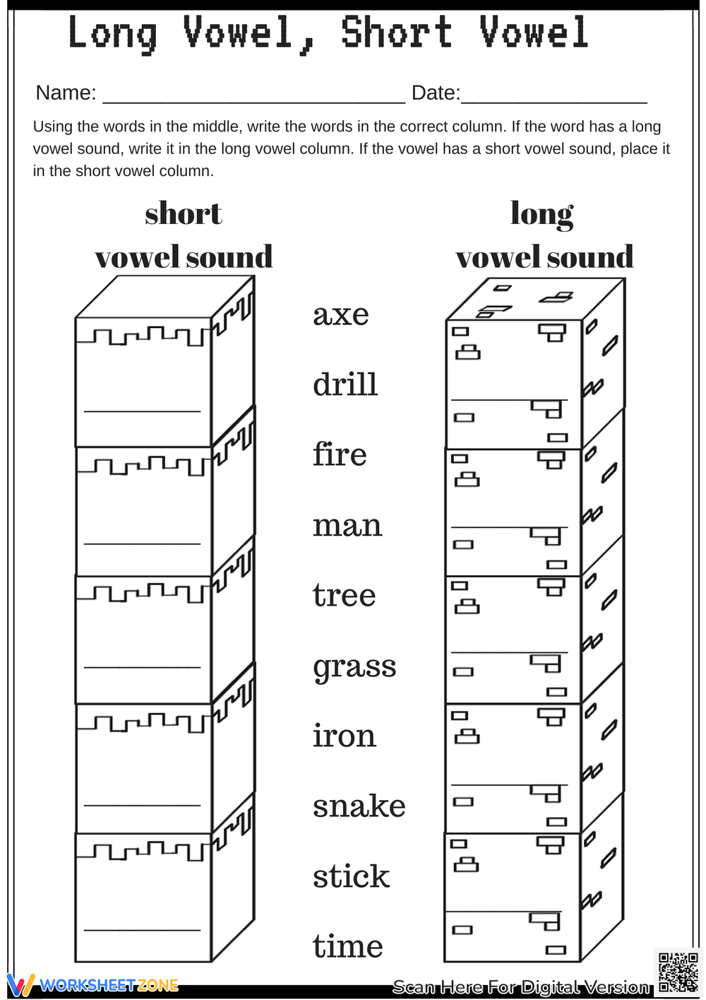 Printable Long And Short Vowels Worksheets Download Printable Long And Short Vowels Worksheets Download