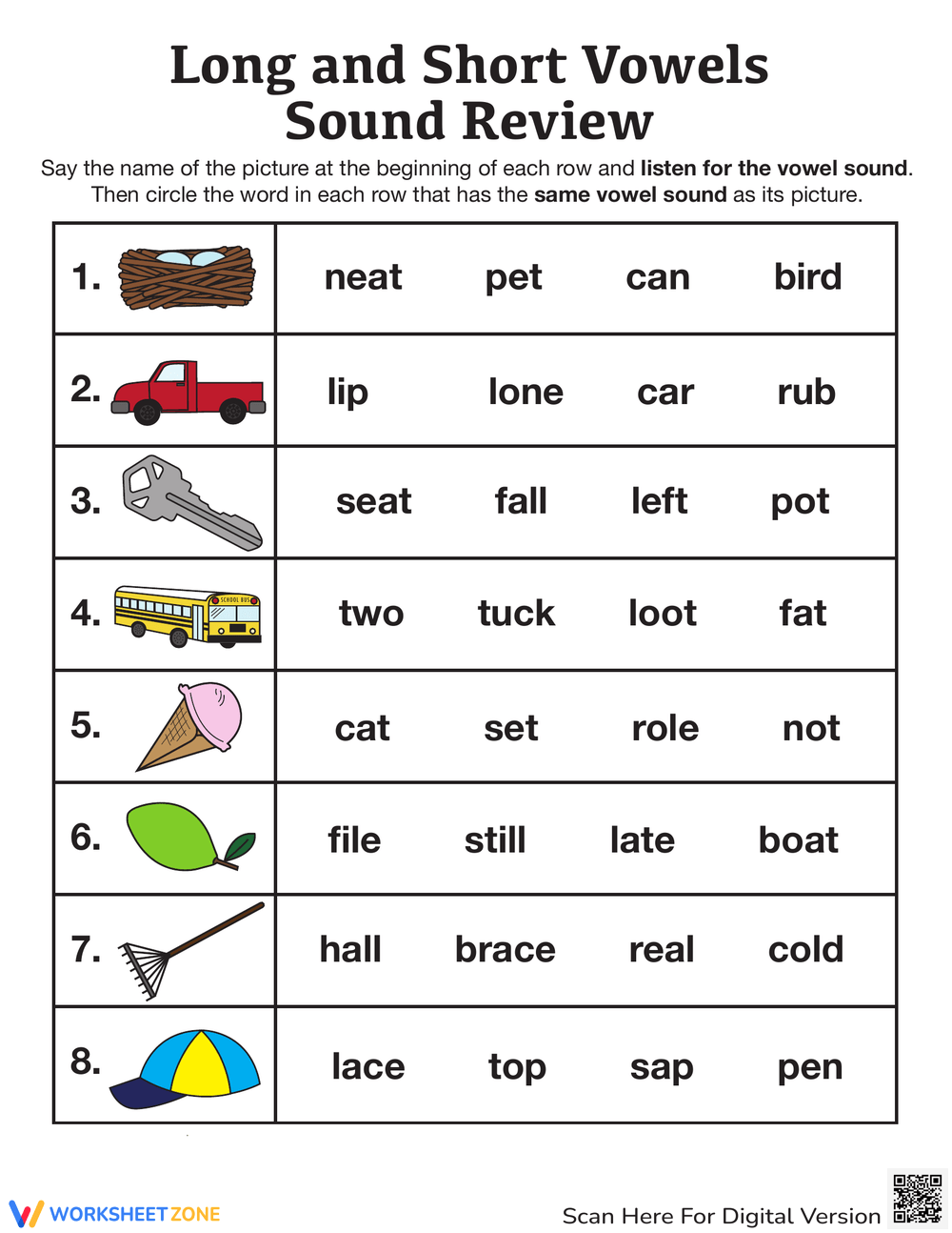 Printable Long And Short Vowels Worksheets Download Printable Long And Short Vowels Worksheets Download
