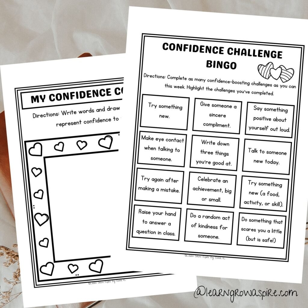 Printable Self Esteem Activities For Kids Learn Grow Aspire Self Esteem Activities For Kids Build The Bear Confidence Learn Grow Aspire