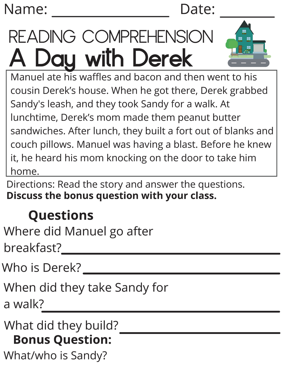 Page 4 Free Custom And Printable Reading Worksheet Templates Canva