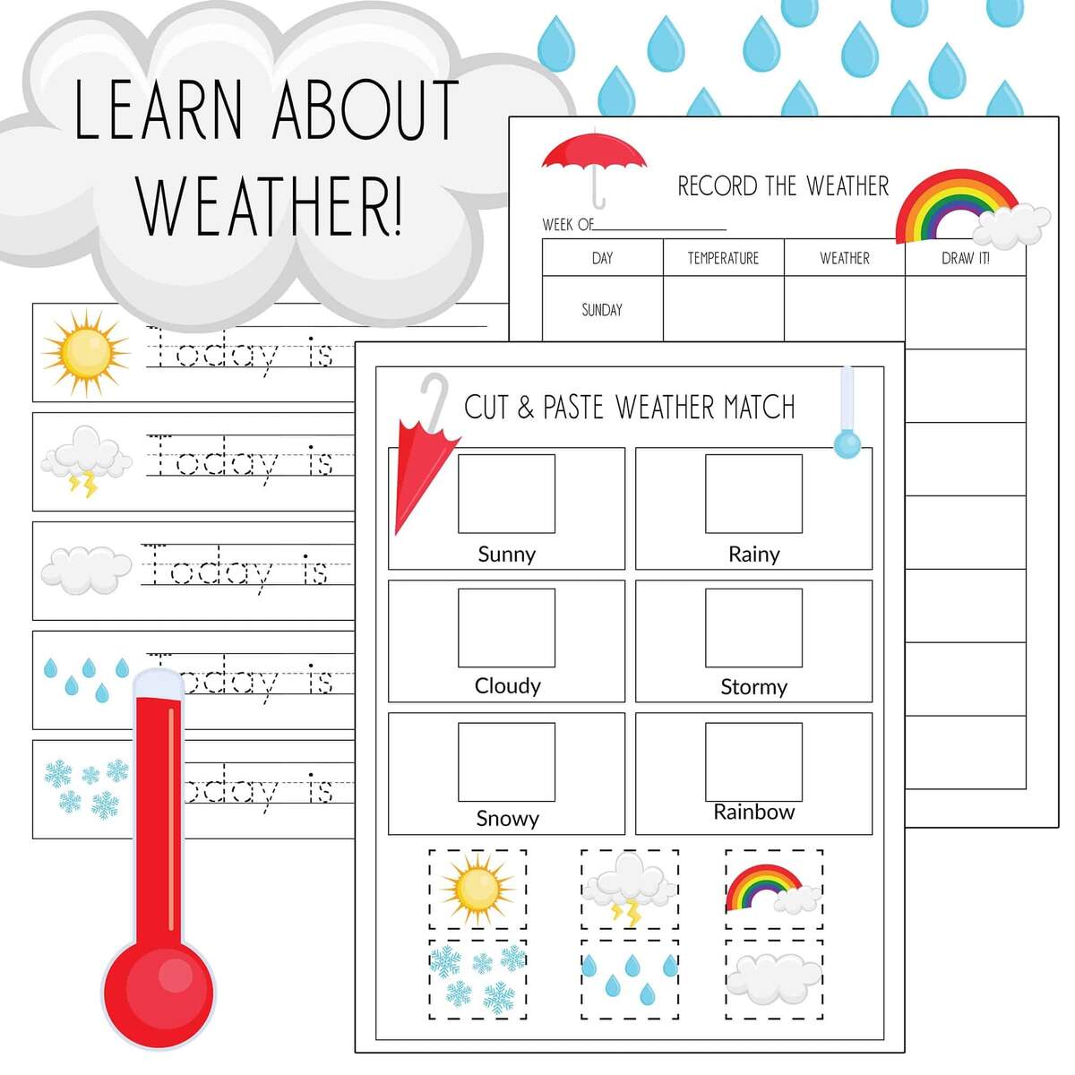 FREE Weather Unit Worksheets Experiments Activities For Kids