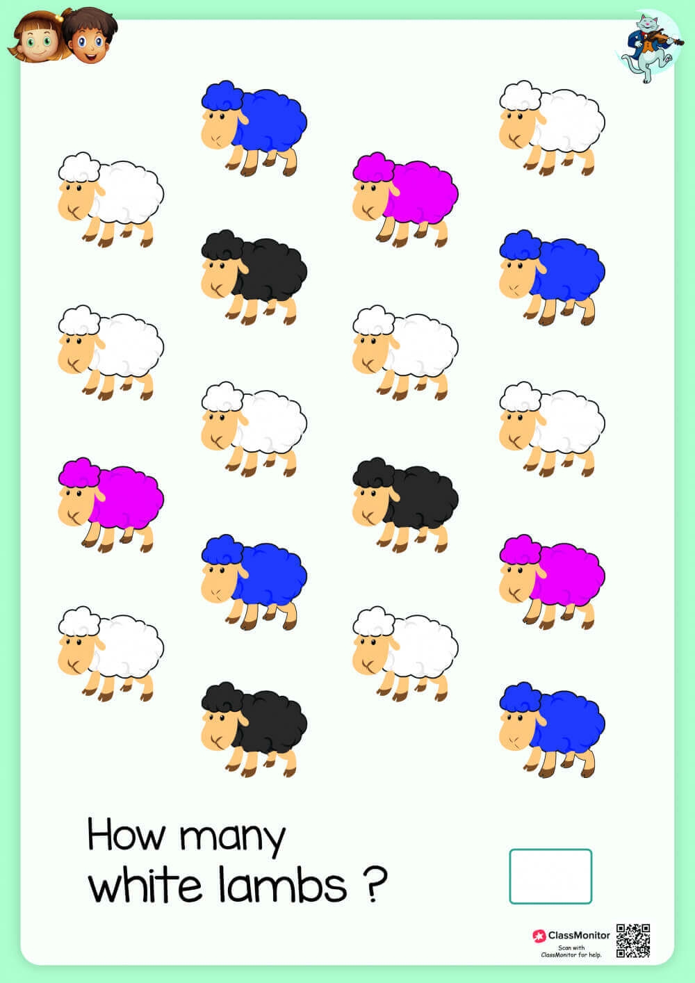 Rhymes Activity Mary Had A Little Lamb Counting Worksheet ClassMonitor Rhymes Activity Mary Had A Little Lamb Colouring Worksheet ClassMonitor