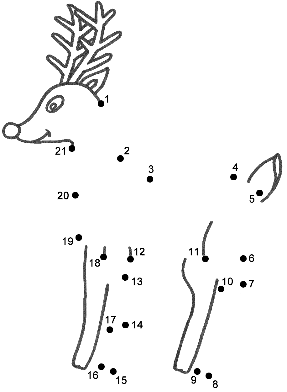 Rudolph The Red Nosed Reindeer Connect The Dots Count By 1 S Christmas Printable Rudolph Puzzle Preschool Cut And Paste Worksheet Nurtured Neurons