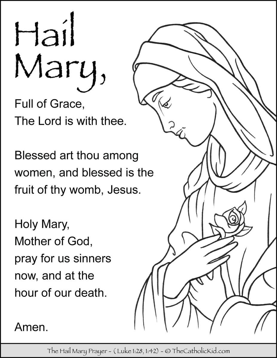 Hail Mary Prayer Lesson Made By Teachers