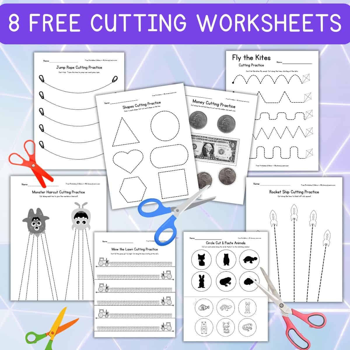 Scissor Skills Cutting Practice 8 Free Printables Literacy Learn Scissor Skills Cutting Practice 8 Free Printables Literacy Learn