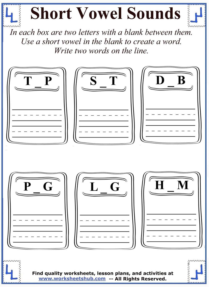 Short Or Long Vowel Worksheet For 1st Grade Free Printable Worksheets Library