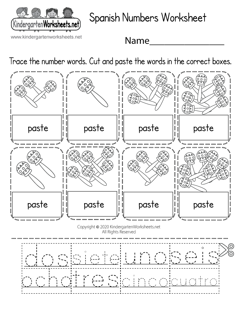 Spanish Numbers Worksheet Free Printable Digital PDF Four Seasons In Spanish Worksheet Free Printable Digital PDF
