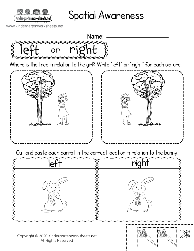 Spring Spatial Concepts Worksheet Free Printable Digital PDF
