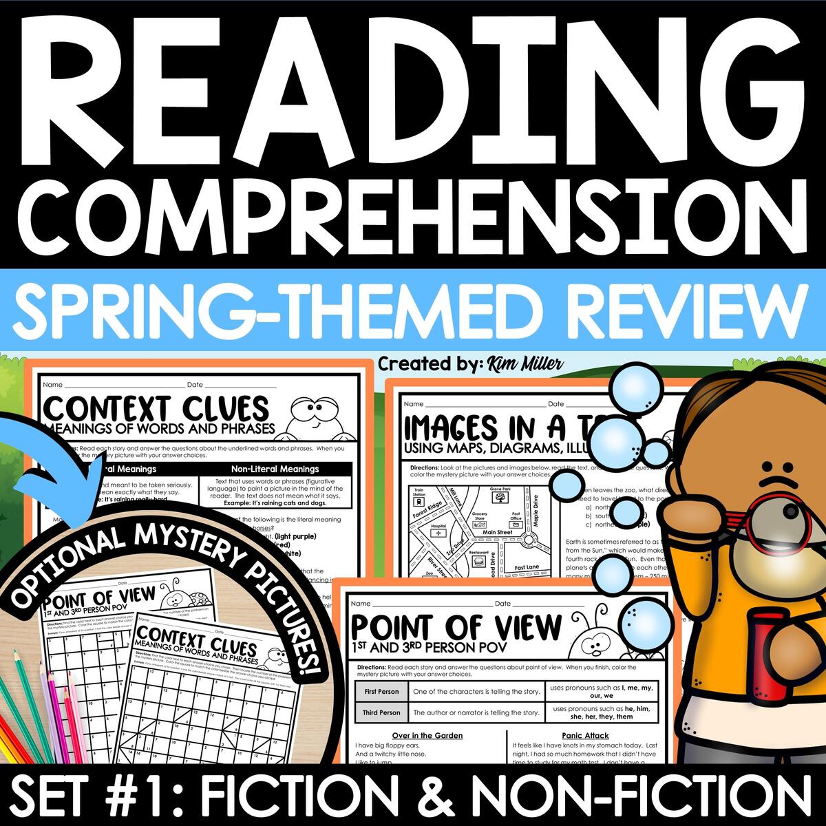 Reading Comprehension Cut Paste Passages Spring Tejeda S Tots