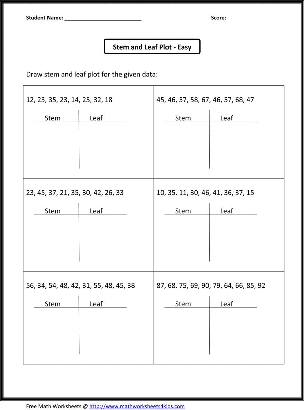 STEM AND LEAF PLOT Online Exercise For Worksheets Library STEM AND LEAF PLOT Online Exercise For Worksheets Library