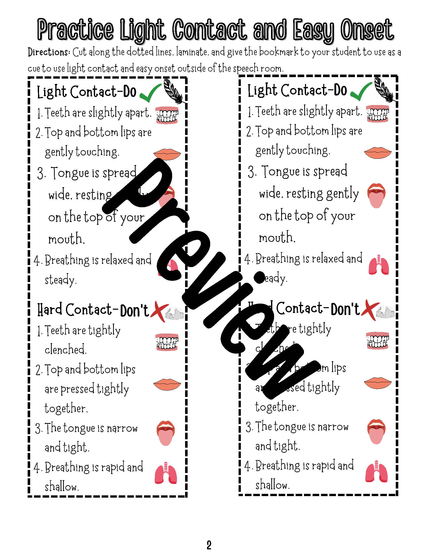Stuttering Strategies Easy Onset Light Contact Practice Speech Therapy 2nd 5th Made By Teachers Easy Onset For Voice Therapy And Stuttering