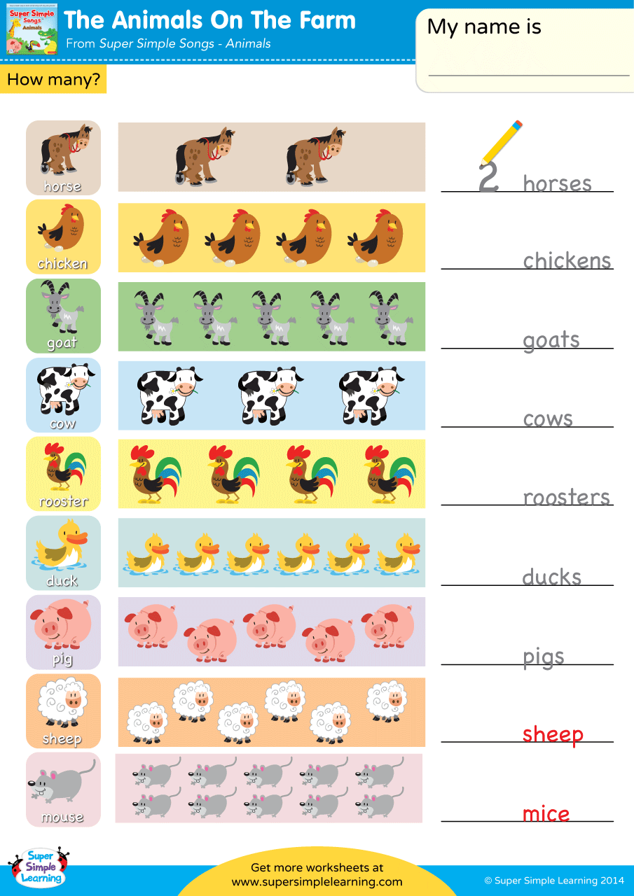 Farm Animals Bar Graph Worksheet Free Printable Digital PDF