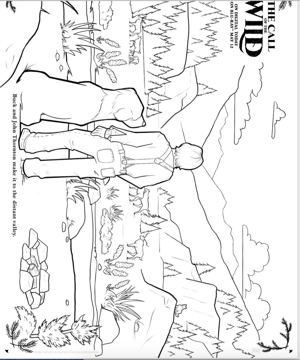 The Call Of The Wild Downloadable Coloring Pages Family Choice Awards The Call Of The Wild Downloadable Coloring Pages Family Choice Awards