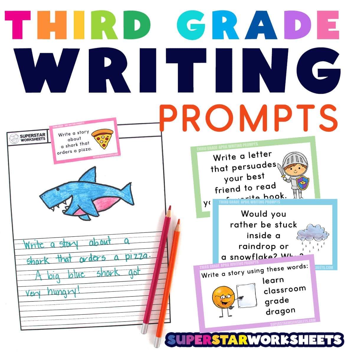 Third Grade Writing Prompts Superstar Worksheets Third Grade Writing Prompts Superstar Worksheets