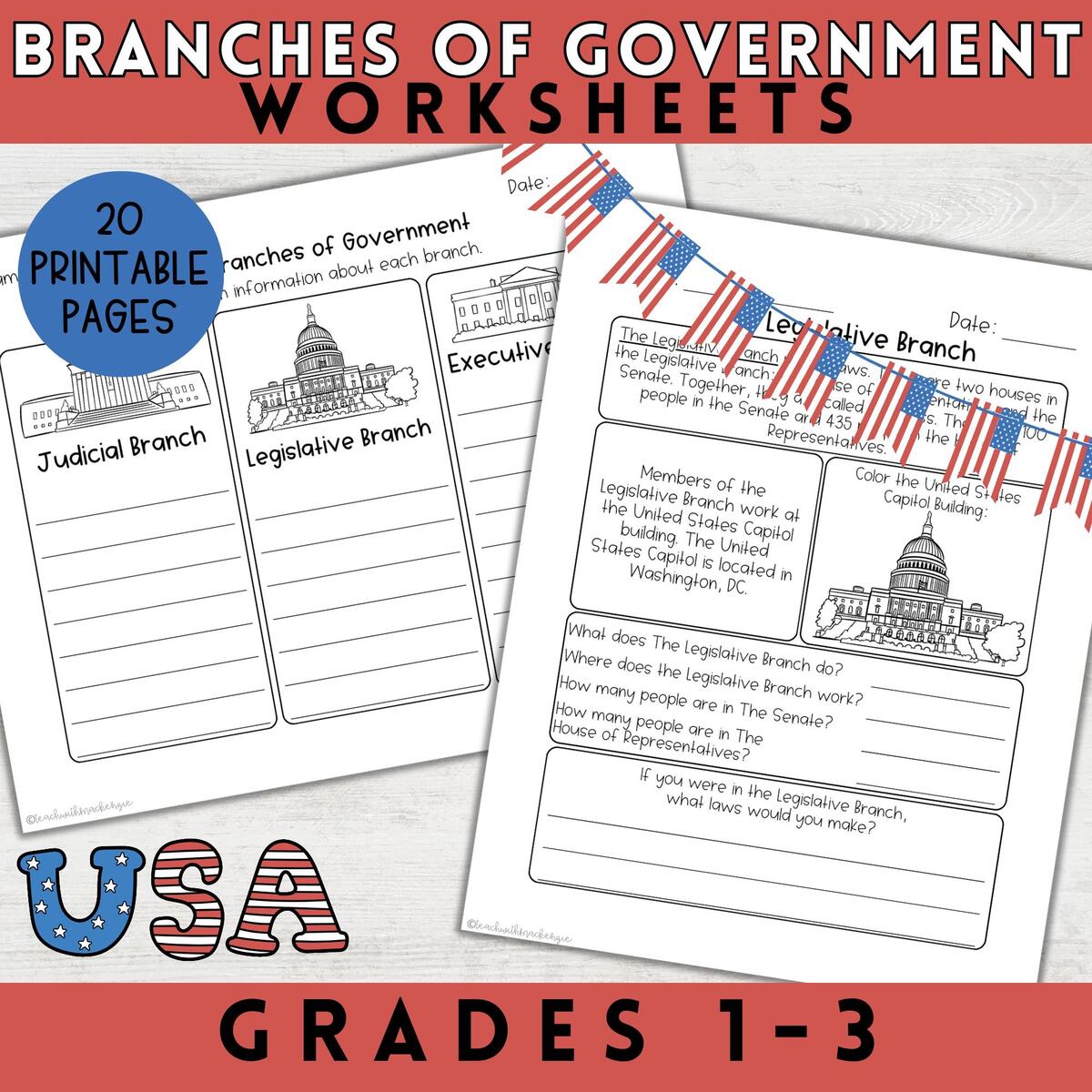 Three Branches Of Government Worksheets For 1st Grade 2nd Grade 3rd Grade Government Worksheets For Homeschool United States Worksheets Etsy Three Branches Of Government Worksheets For 1st Grade 2nd Grade 3rd Grade Government Worksheets For Homeschool United States Worksheets Etsy