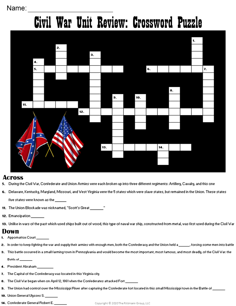 The American Civil War Word Search Puzzle Worksheet Activities For Kids Made By Teachers