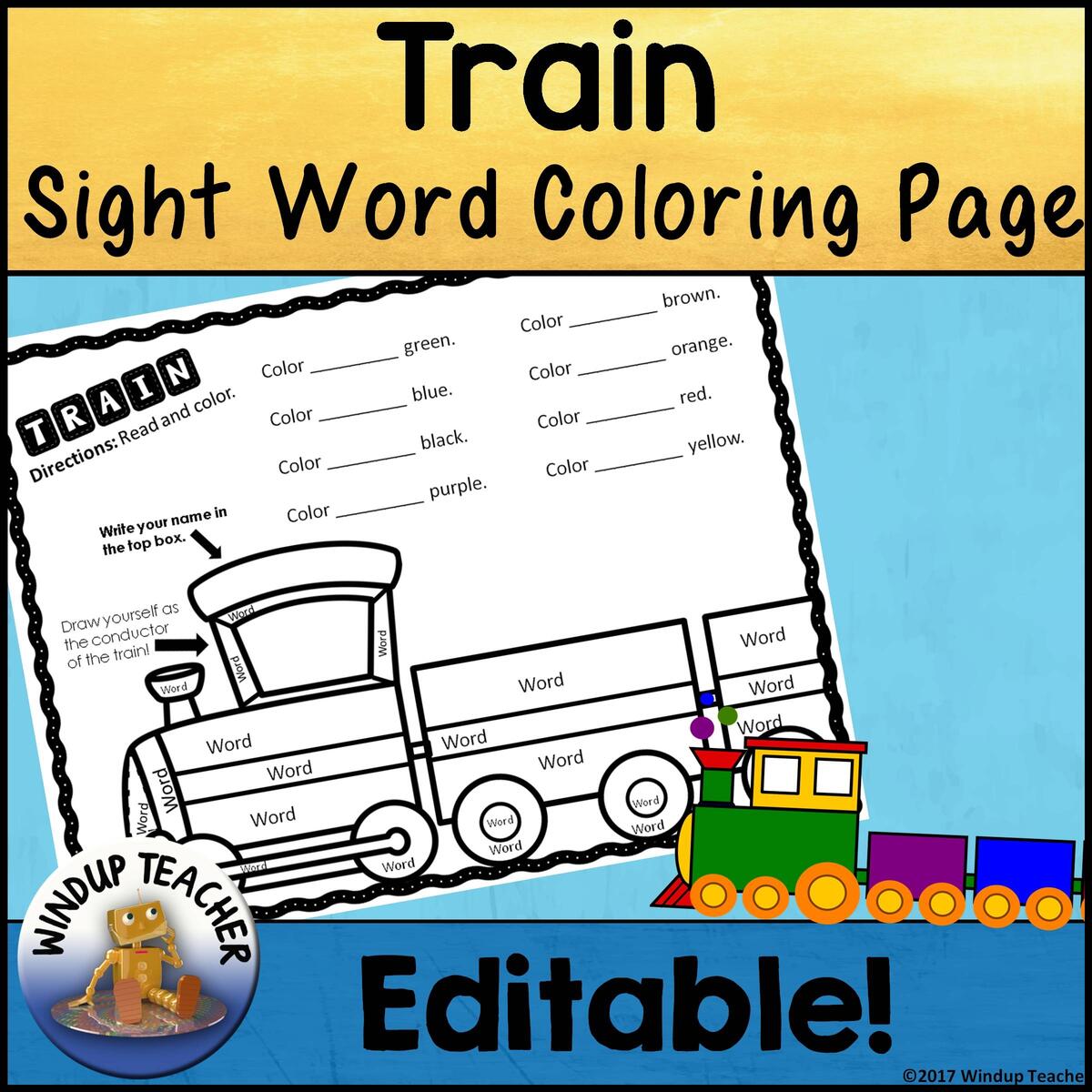 FREE Printable Transportation Color By Number Worksheets