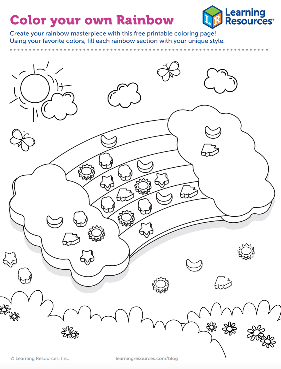 Unleash Your Child S Creativity With Learning Resources Color Your Own Rainbow Printable Unleash Your Child S Creativity With Learning Resources Color Your Own Rainbow Printable