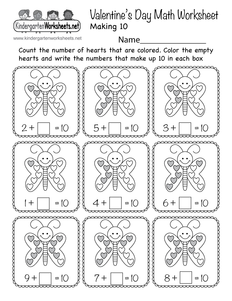 Valentine S Day Math Worksheet Free Printable Digital PDF Valentines Hearts Counting Printables Simply Kinder